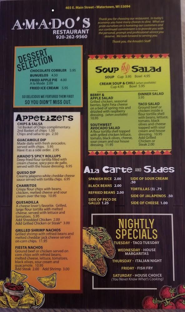 Amado Jr's Menu image 4